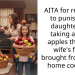 My wife left because I refused to punish our daughter for eating her special imported apples