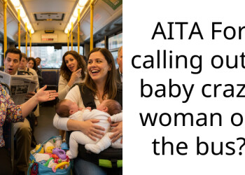 AITA For calling out a baby crazy woman on the bus?
