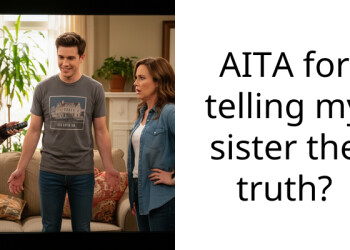 I raised my sister as a child but she mocked my parenting until I told her the truth