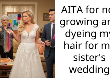 AITA for not growing and dyeing my hair for my sister’s wedding
