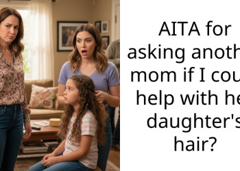 AITA for asking another mom if I could help with her daughter’s hair?