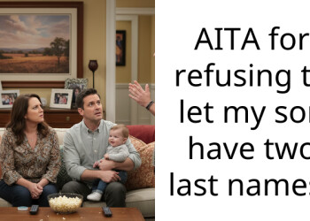 AITA for refusing to let my son have two last names?