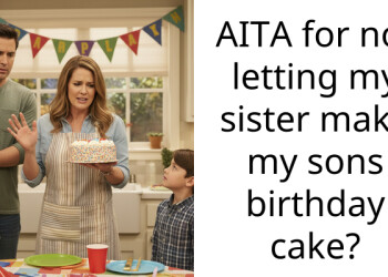 AITA for not letting my sister make my sons birthday cake?