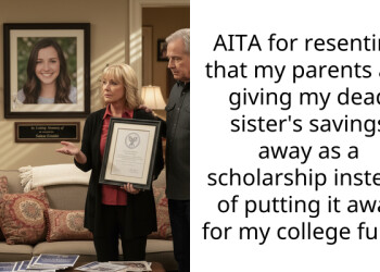 My parents are giving my late sister’s savings to a stranger instead of my college fund