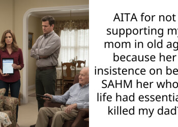 My mom worked my dad to death for money and now wants me to pay her bills