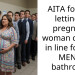 AITA for not letting a pregnant woman cut me in line for the MEN’S bathroom