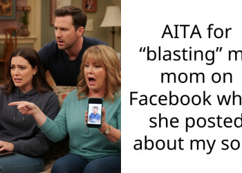 AITA for “blasting” my mom on Facebook when she posted about my son?