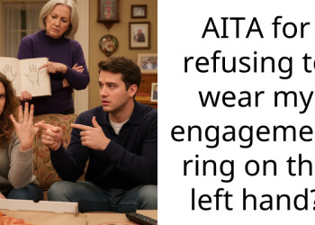 AITA for refusing to wear my engagement ring on the left hand?