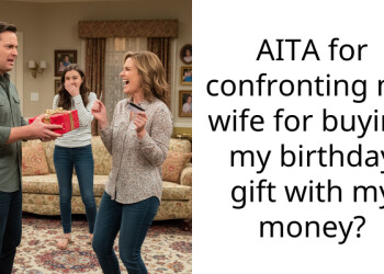 AITA for confronting my wife for buying my birthday gift with my money?