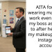 AITA for not wearing makeup to work even though my boss asked me to after he found my makeup related instagram account?