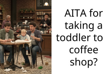 AITA for taking a toddler to a coffee shop?