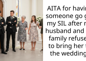 AITA for having someone go get my SIL after my husband and his family refused to bring her to the wedding?