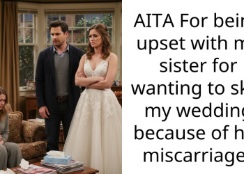 AITA For being upset with my sister for wanting to skip my wedding because of her miscarriage?
