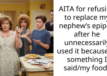 AITA for refusing to replace my nephew’s epipen after he unnecessarily used it because of something I said/my food?