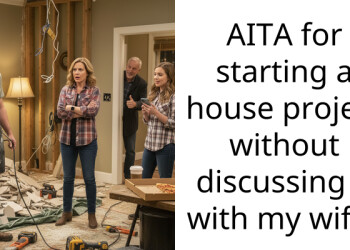 AITA for starting a house project without discussing it with my wife?