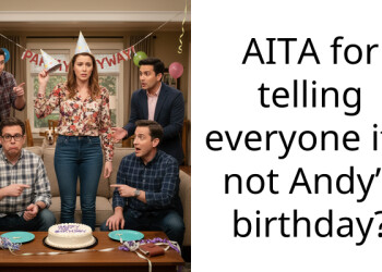 AITA for telling everyone it’s not Andy’s birthday?