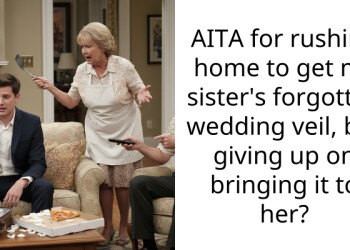 Bride Forgets Her Inherited Wedding Veil, Sister Goes Back To Fetch It But Refuses Bringing It To Her
