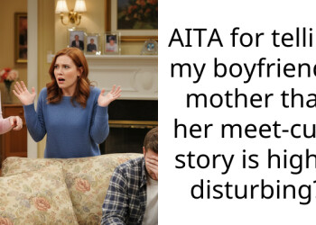 AITA for telling my boyfriend’s mother that her meet-cute story is highly disturbing?