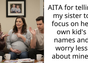 AITA for telling my sister to focus on her own kid’s names and worry less about mine?