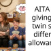 AITA for giving my twin sons different allowances?