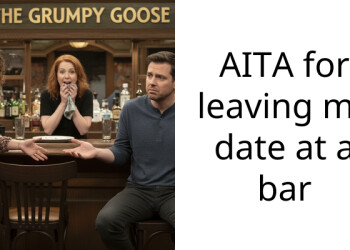 AITA for leaving my date at a bar
