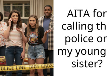 AITA for calling the police on my younger sister?