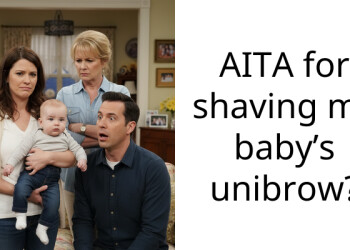 AITA for shaving my baby’s unibrow?