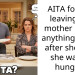 Woman’s Mother-In-Law Storms Out Of The House After Woman Ate All The Food, Leaving Nothing For Her