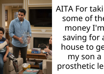 AITA For taking some of the money I’m saving for a house to get my son a prosthetic leg?