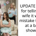 UPDATE – AITA for telling my wife it was a mistake to stay at a baby shower?