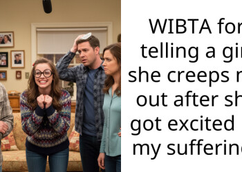 WIBTA for telling a girl she creeps me out after she got excited by my suffering?