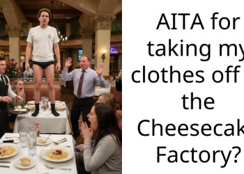 AITA for taking my clothes off at the Cheesecake Factory?