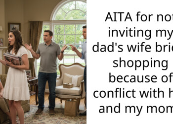 AITA for not inviting my dad’s wife bridal shopping because of conflict with her and my mom?