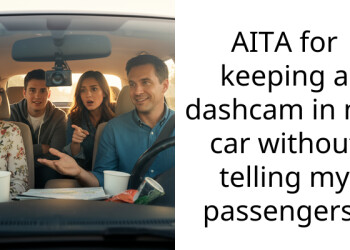 AITA for keeping a dashcam in my car without telling my pa*sengers?