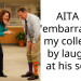 AITA for “embarra*sing” my colleague by laughing at his socks?