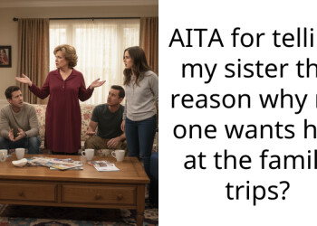 AITA for telling my sister the reason why no one wants her at the family trips?