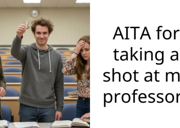 AITA for taking a shot at my professor?