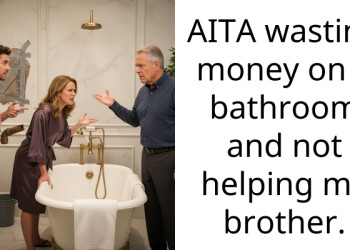 Family Quarrel Brews As Man Decides To Waste Money On A Bathroom Rather Than Help His Wealthy Brother Who Spends Lavishly