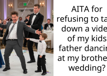 AITA for refusing to take down a video of my kids father dancing at my brother’s wedding?