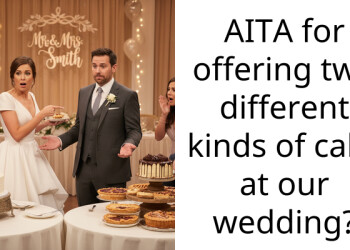 AITA for offering two different kinds of cake at our wedding?