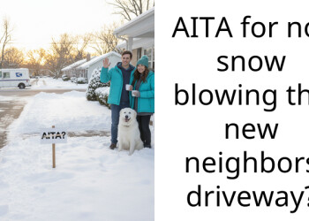 Redditor Takes Stand Against Ent*tled Neighbors, Receives Backlash For Refusing To Snow-Blow Their Driveway