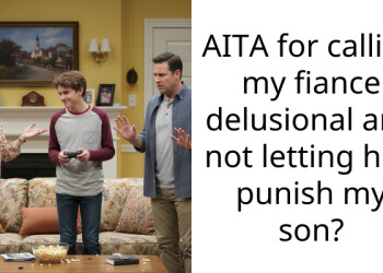 AITA for calling my fiance delusional and not letting him punish my son?