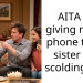 AITA for giving my GF phone to my sister and scolding her?