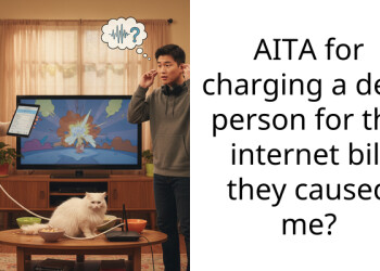 AITA for charging a deaf person for the internet bill they caused me?
