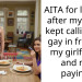 AITA for leaving after my sister kept calling me gay in front of my girlfriend and not paying?