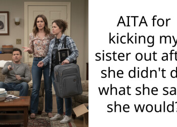 AITA for kicking my sister out after she didn’t do what she said she would?