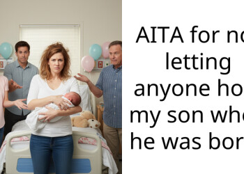 AITA for not letting anyone hold my son when he was born?