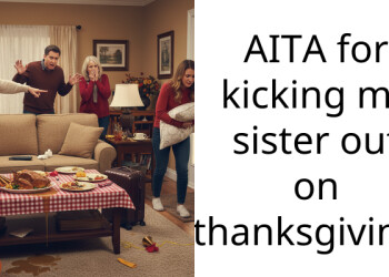 AITA for kicking my sister out on thanksgiving?