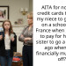AITA for not using credit cards to pay for my niece to go abroad on a school trip to France when I was able to pay for her older sister to go a few years ago when I was financially much better off?
