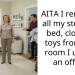 AITA I removed all my stepkids bed, clothes, toys from the room I use as an office.